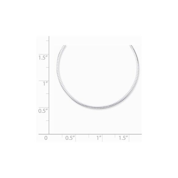 3mm Sterling Silver Domed Hollow Cubetto Chain Necklace, 16 Inch - Picture 2 of 5